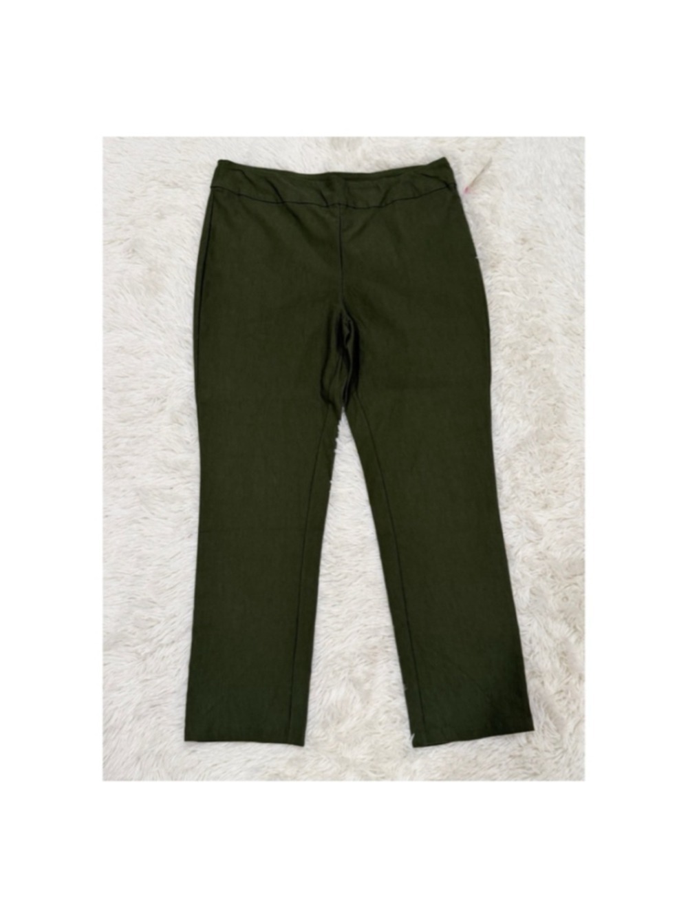 BY DESIGN Olive Green Straight Leg Pants Size 16 (NWOT)